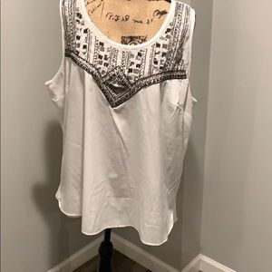 Jessica Simpson Silk Beaded top